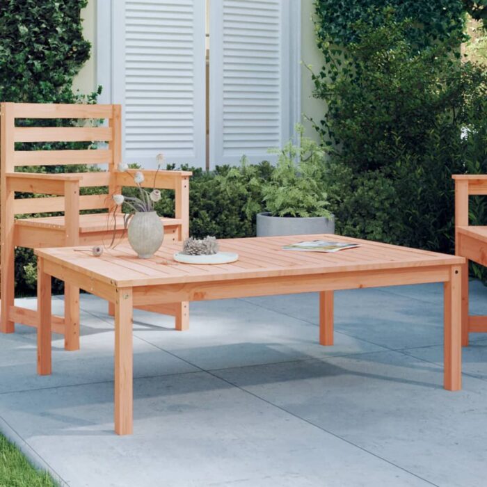 Table de jardin 121x82,5x45 cm bois massif de douglas – Image 1