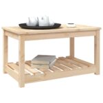 Table de jardin 82,5x50,5x45 cm bois massif de pin – Image 2