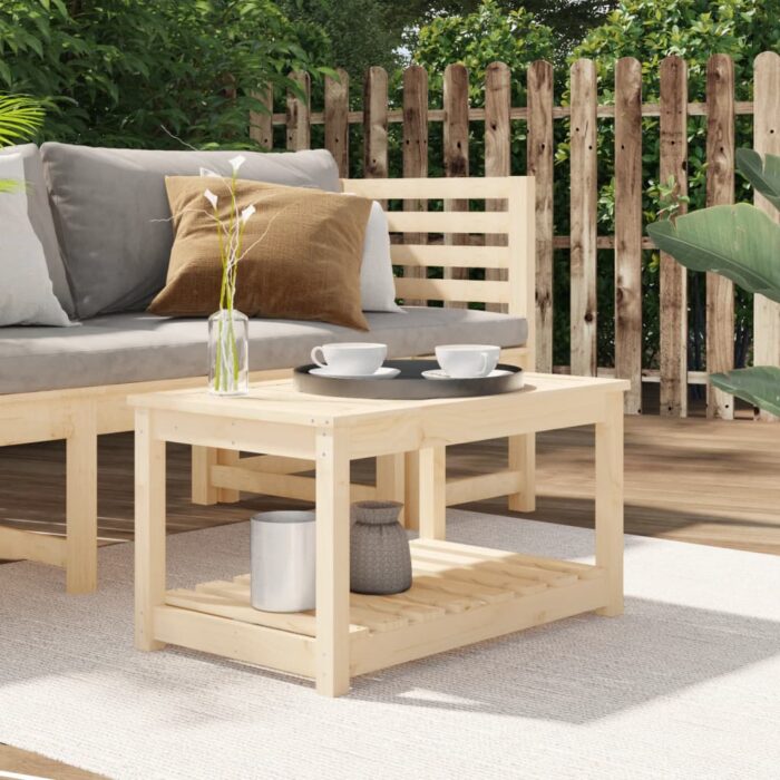 Table de jardin 82,5x50,5x45 cm bois massif de pin – Image 1
