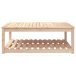 Table de jardin 121x82,5x45 cm bois massif de pin – Image 3