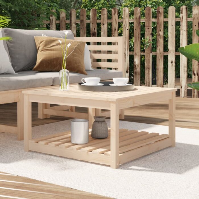 Table de jardin 82,5x82,5x45 cm bois massif de pin – Image 1