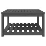 Table de jardin gris 82,5x82,5x45 cm bois massif de pin – Image 3
