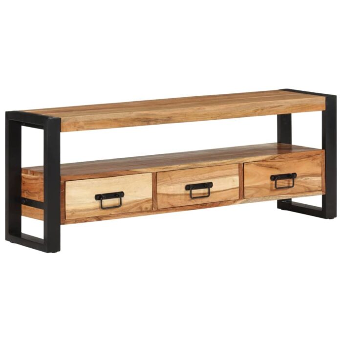 VXL8720845692889_a_en_hd_1.jpg Meuble TV 120x30x45 cm bois d'acacia massif – Image 1