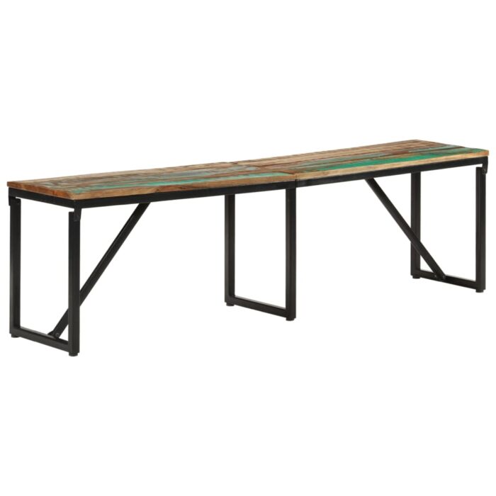 Banc 160x35x46 cm Bois massif de récupération – Image 1