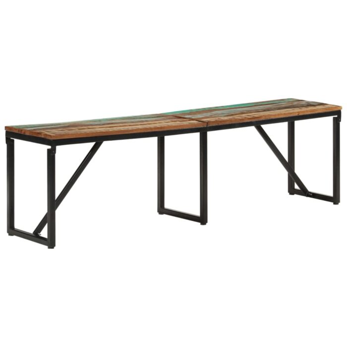Banc 160x35x46 cm Bois massif de récupération – Image 11