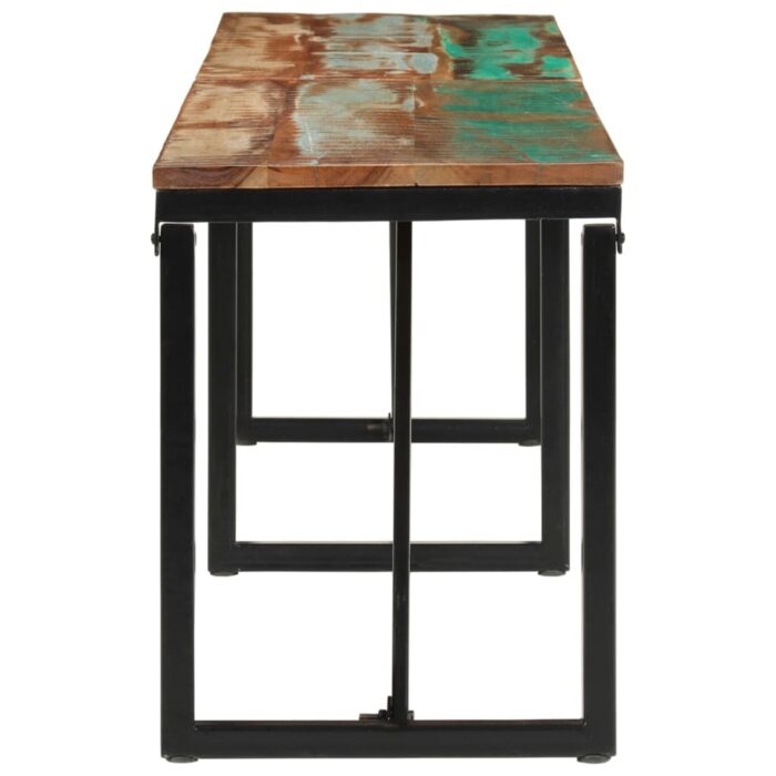 Banc 160x35x46 cm Bois massif de récupération – Image 2