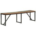Banc 160x35x46 cm Bois massif de récupération – Image 8