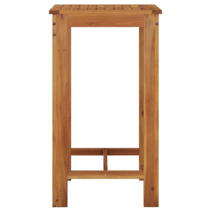 Table de bar de jardin 60x60x105 cm Bois d'acacia solide – Image 2
