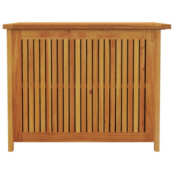 Boîte de rangement de jardin 75x75x58 cm bois massif d'acacia – Image 3