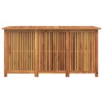 Boîte de rangement de jardin 150x80x75 cm bois massif d'acacia – Image 3