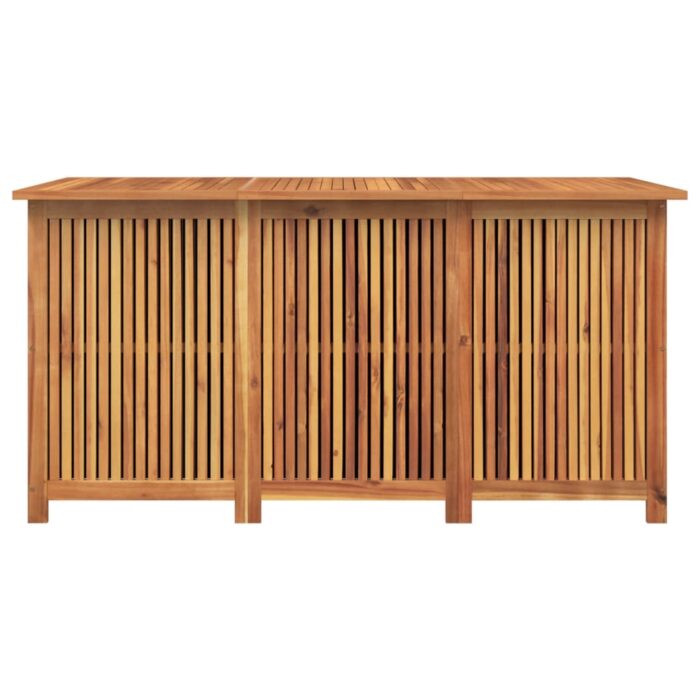 Boîte de rangement de jardin 150x80x75 cm bois massif d'acacia – Image 3