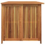 Boîte de rangement de jardin 150x80x75 cm bois massif d'acacia – Image 4