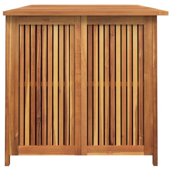 Boîte de rangement de jardin 150x80x75 cm bois massif d'acacia – Image 4