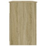 Bureau avec tiroirs Chêne sonoma 102x50x76 cm Bois d'ingénierie – Image 6