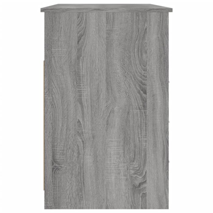 Bureau avec tiroirs Sonoma gris 102x50x76 cm Bois d'ingénierie – Image 6
