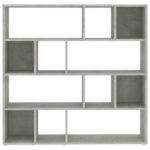 Bibliothèque/Séparateur de pièce Gris béton 105x24x102 cm – Image 3