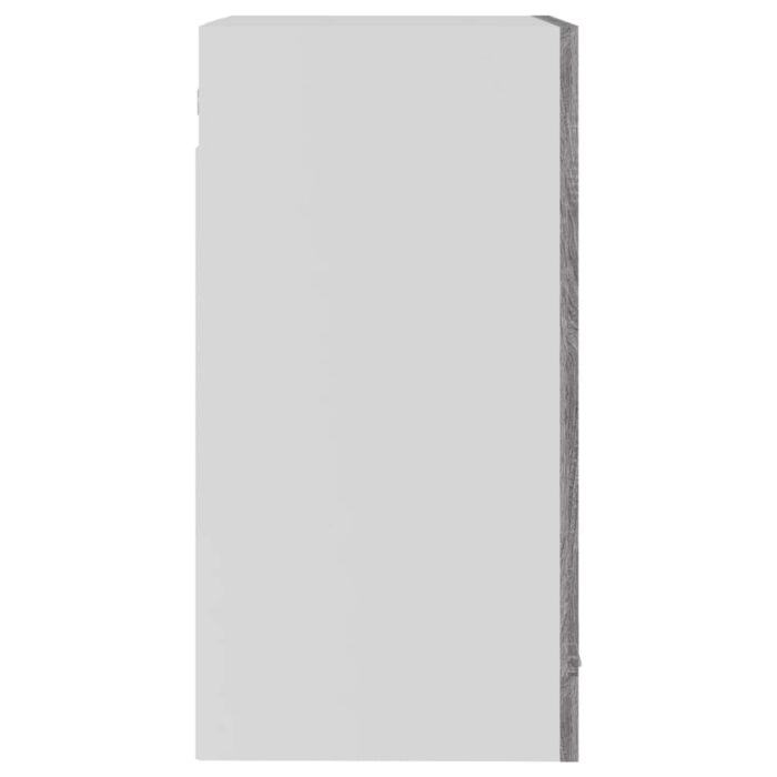 Armoire vitrée suspendue Sonoma gris 40x31x60cm Bois ingénierie – Image 5