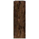 Armoire à miroir de salle de bain Chêne fumé 62,5x20,5x64 cm – Image 6