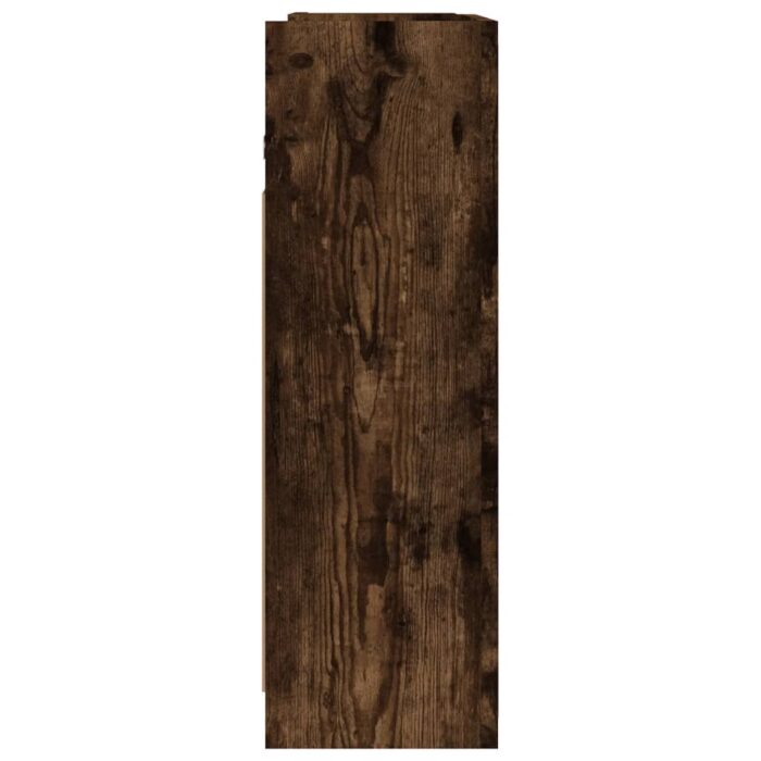 Armoire à miroir de salle de bain Chêne fumé 62,5x20,5x64 cm – Image 6