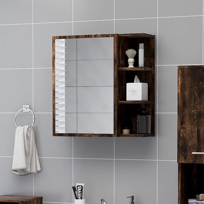 VXL8720845693824_m_en_hd_1.jpg Armoire à miroir de salle de bain Chêne fumé 62,5x20,5x64 cm – Image 1