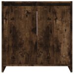 Armoire de bain Chêne fumé 60x33x61 cm Bois d'ingénierie – Image 4