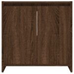 Armoire de bain Chêne marron 60x33x61 cm Bois d'ingénierie – Image 4
