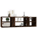 Étagère murale chêne fumé 102x30x29 cm bois d'ingénierie – Image 2