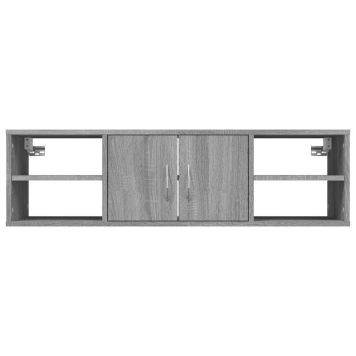 Étagère murale Sonoma gris 102x30x29 cm Bois ingénierie – Image 3