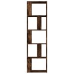 Bibliothèque Chêne fumé 45x24x160 cm Bois d'ingénierie – Image 3