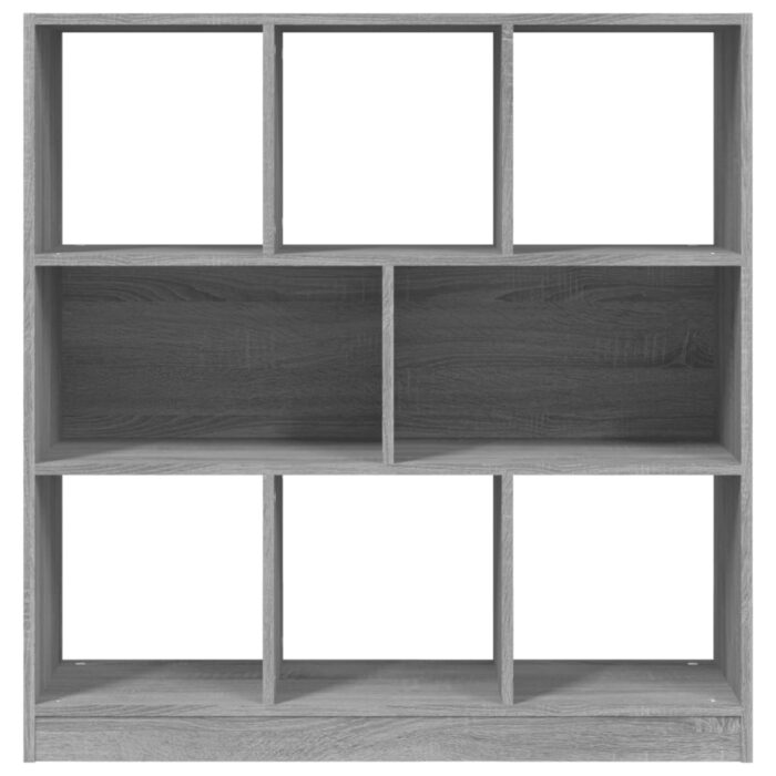Bibliothèque Sonoma gris 97,5x29,5x100 cm Bois d'ingénierie – Image 2