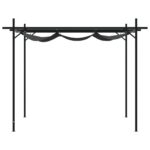 Pergola avec toit rétractable anthracite 295x292x230 cm – Image 2