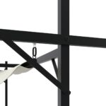 Pergola avec toit rétractable crème 395x292x230 cm – Image 3