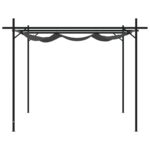 Pergola avec toit rétractable anthracite 395x292x230 cm – Image 2
