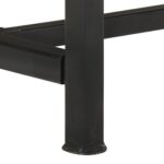 Meuble TV 110x30x46 cm bois massif de récupération – Image 7