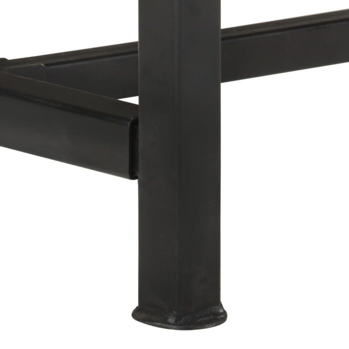 Meuble TV 110x30x46 cm bois massif de récupération – Image 7