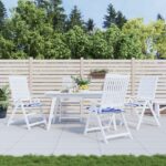 Coussins de chaise de jardin lot de 4 40x40x4 cm