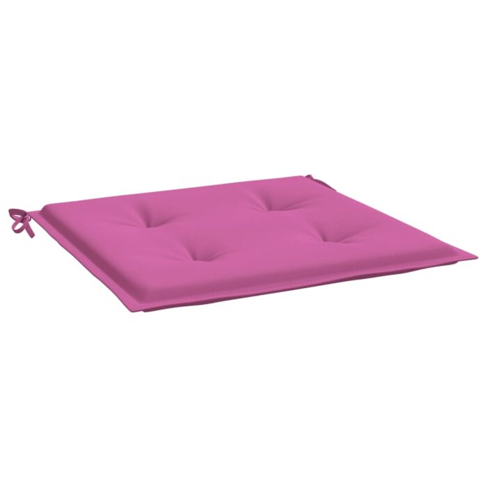 Coussins de chaise de jardin lot de 4 rose 40x40x4 cm – Image 2