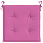 Coussins de chaise de jardin lot de 4 rose 40x40x4 cm – Image 3