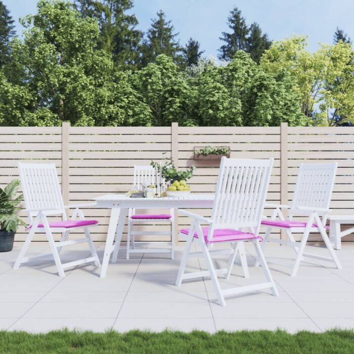 Coussins de chaise de jardin lot de 4 rose 40x40x4 cm – Image 1
