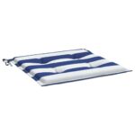 Coussins de chaise de jardin lot de 6 50x50x4 cm tissu – Image 2