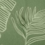 Coussins de chaise lot de 6 motif de feuilles 50x50x4 cm tissu – Image 4