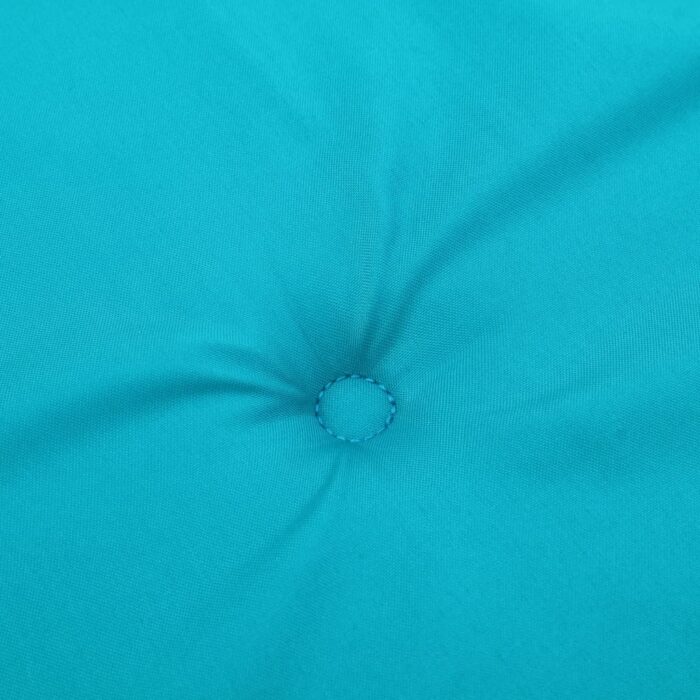 Coussins de chaise de jardin lot de 6 turquoise 50x50x4cm tissu – Image 4
