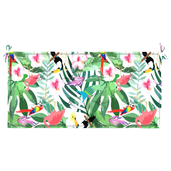 Coussin de banc de jardin multicolore 120x50x4 cm tissu oxford – Image 2