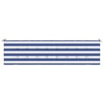 Coussin de banc de jardin rayures bleues et blanches 200x50x4cm – Image 2