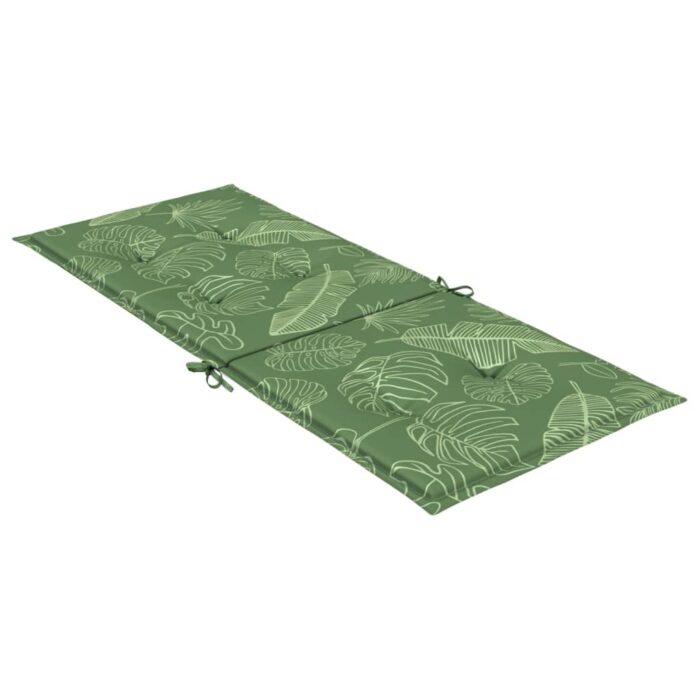 Coussins de chaise à dossier haut lot de 2 modèle de feuille – Image 3