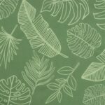 Coussins de chaise à dossier haut lot de 2 modèle de feuille – Image 6