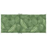 Coussins de chaise à dossier haut lot de 4 modèle de feuille – Image 4