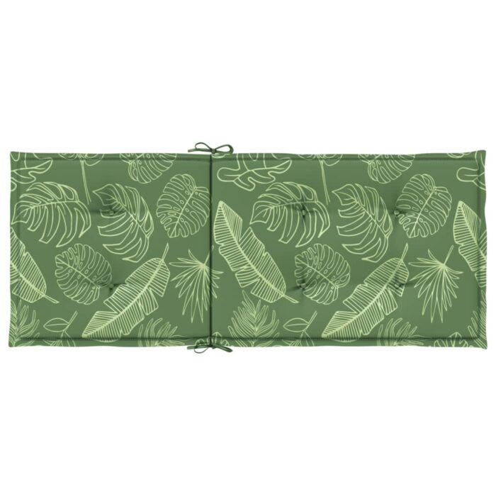 Coussins de chaise à dossier haut lot de 4 modèle de feuille – Image 4