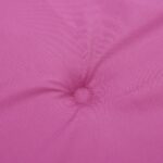 Coussins de chaise à dossier haut lot de 4 rose tissu – Image 5