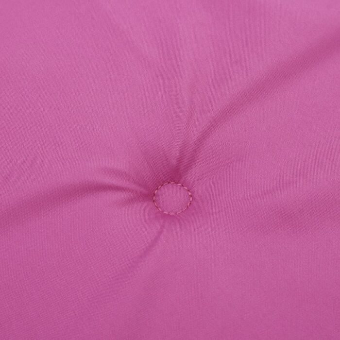 Coussins de chaise à dossier haut lot de 4 rose tissu – Image 5